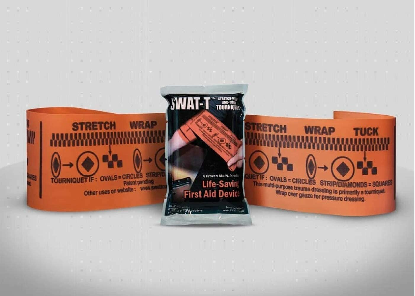 New H&H SWAT Tourniquet "Stretch Wrap And Tuck" Black or Orange