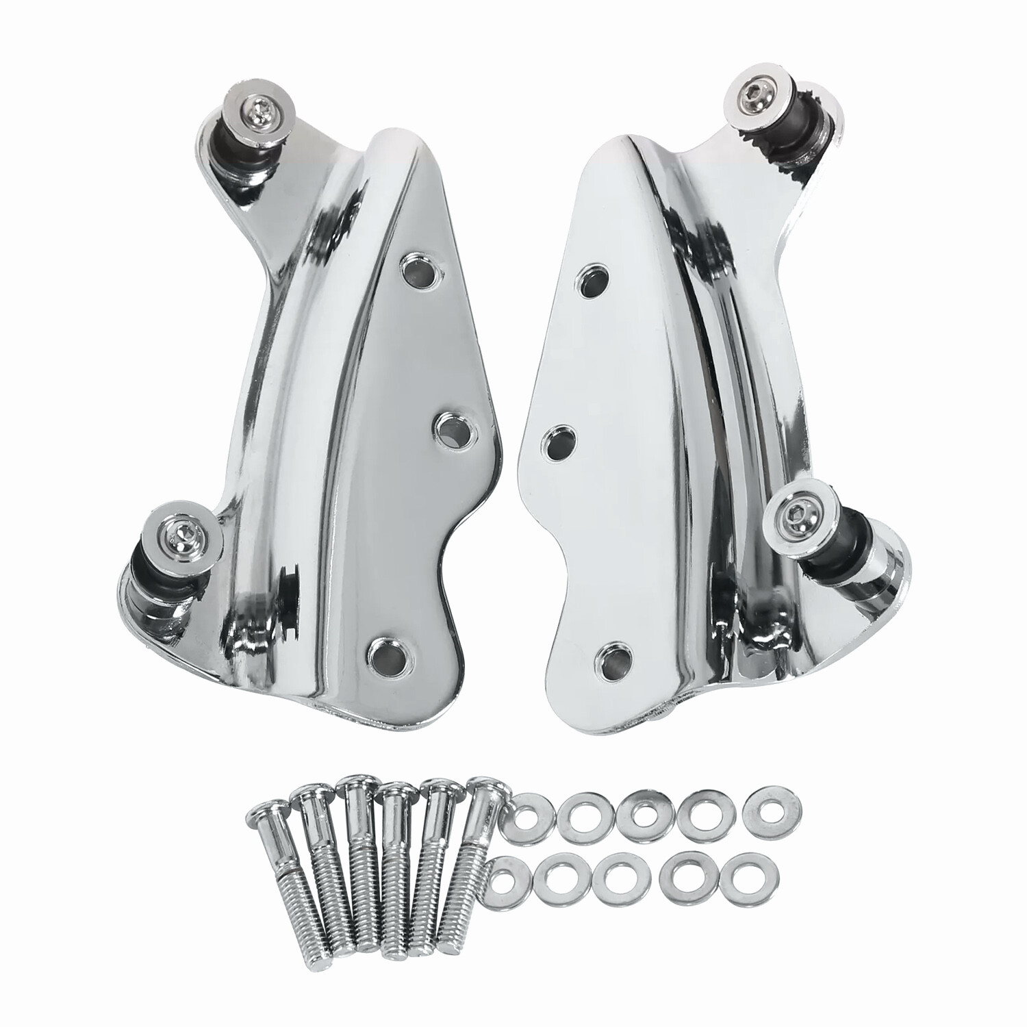 For 09-13 Harley Touring Quick Release Two-up Tour Pack Rack Mount Docking Kit