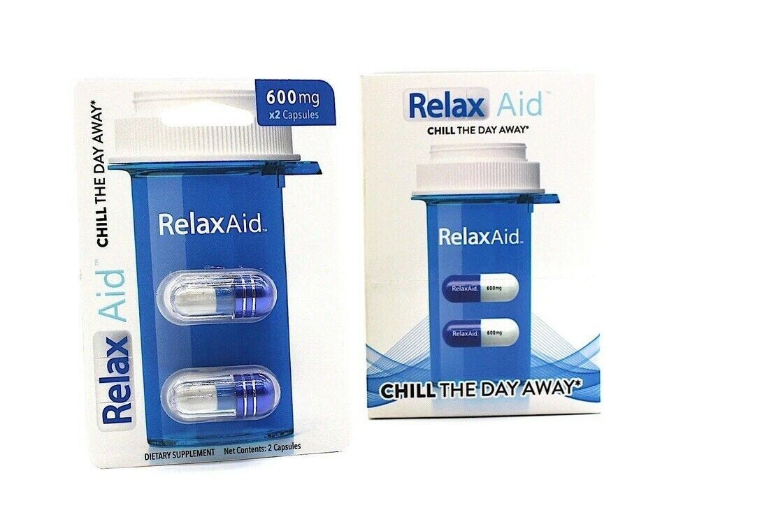 Relax Aid 600 mg per Capsule - 2 Capsules - 6 Pack 12caps made by ADDALL XR