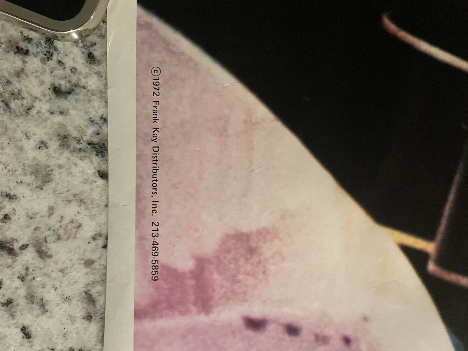 Elvis Poster 1972 Original Rare King of Rock & Roll 23” X 35”