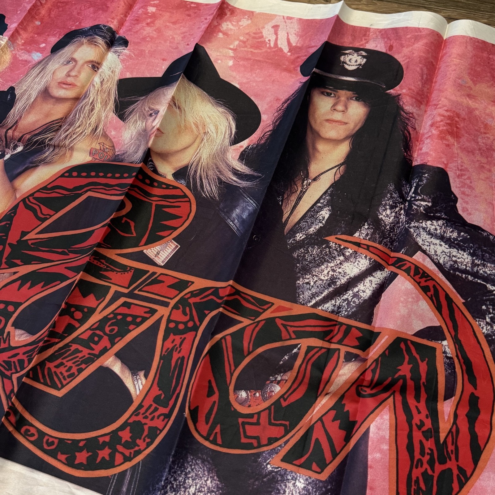 Posion Band 1988 Fabric Poster Banner Flag Rare Vintage 43"x29" Bret Michaels