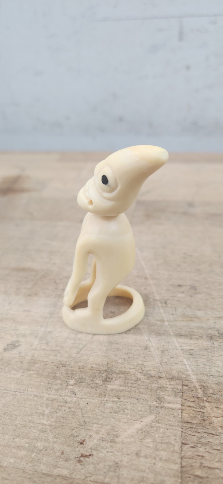 Vintage Greenlandic Inuit Tupilak 3.5" Figure Hand - Carved from Reindeer