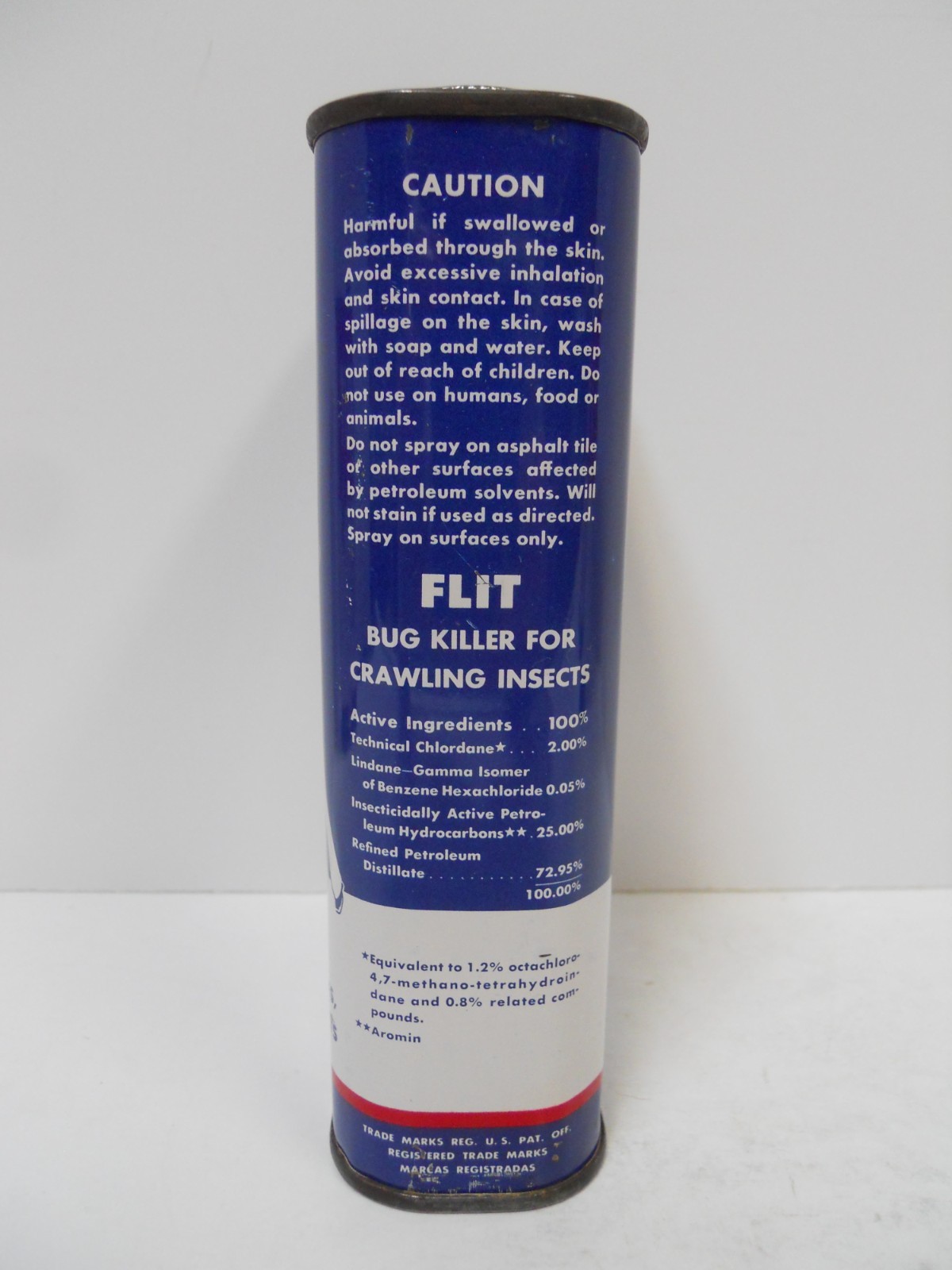 Vintage Set of (4) Different ESSO FLIT 1 Pint Cans Empty and for Display Only