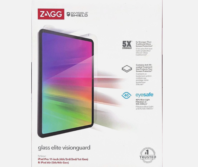 ZAGG Glass Elite Visionguard Screen Protector - iPad Pro 11 1/2/3rd Gen, Air 4/5