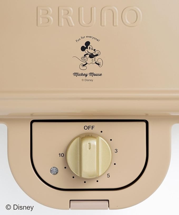 BRUNO Disney Mickey Hot Sandwich Maker Double Electric Toaster 100V BOE136-BE JP