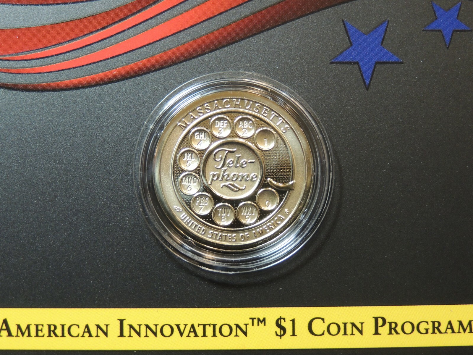 2020-S American Innovation Dollar Reverse Proof Coin Massachusetts $1
