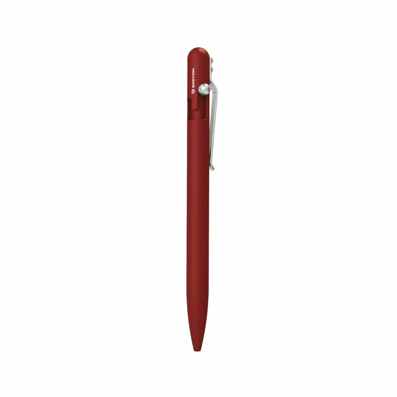 BASTION BOLT ACTION PEN ALUMINUM RED Metal Slim Body Luxury EDC Ballpoint Pens