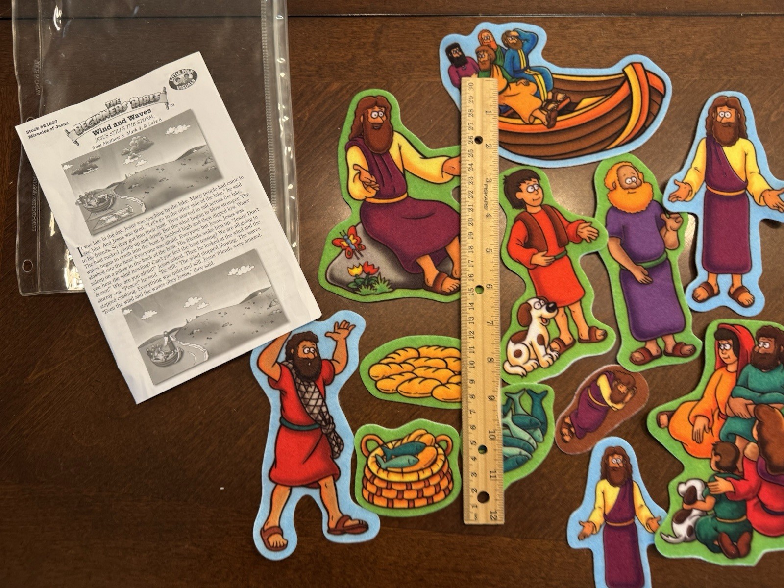 The Beginners Bible Story Felt Figures for Flannel Board Miracles Of Jesus w