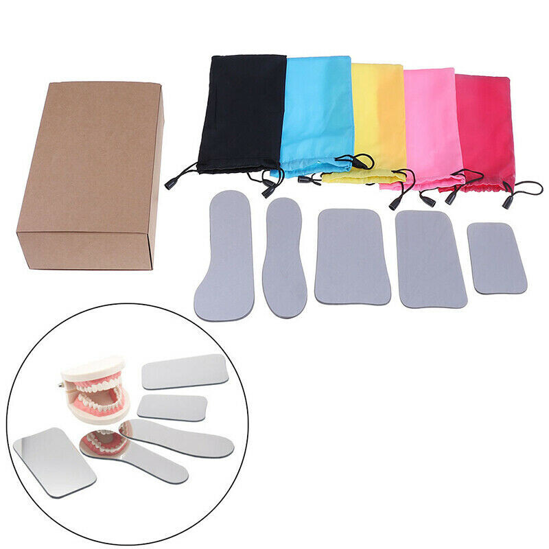 Dental Orthodontic Occlusal Photographic Glass Reflector Mirrors 2 Sides ABCDE