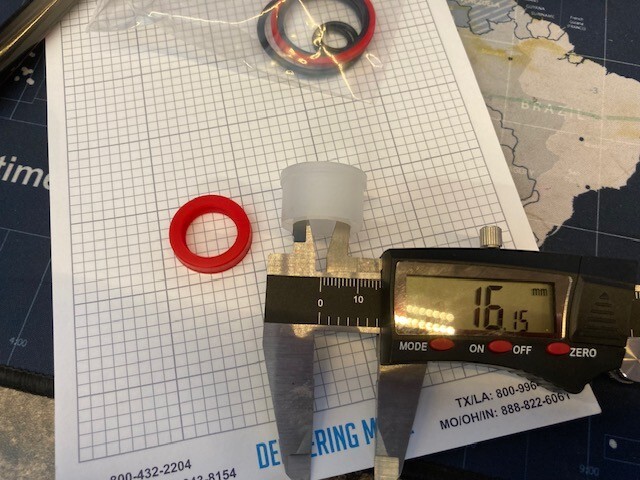 Volvo Penta 3858128 SX Steering Actuator Rebuild Seal Kit