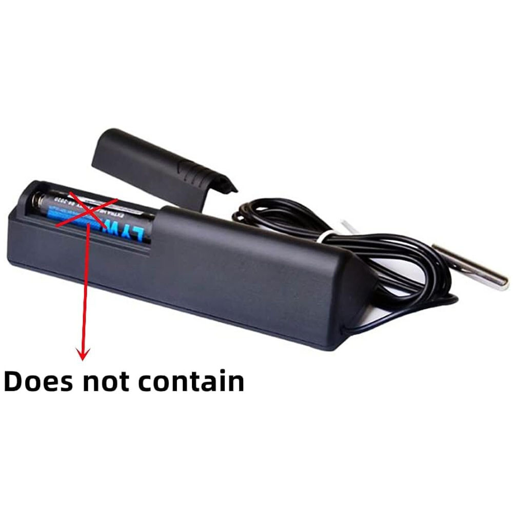 2PCS Car Auto In-Outdoor Thermometer W/Sensor For Auto A/C Digital LCD Display