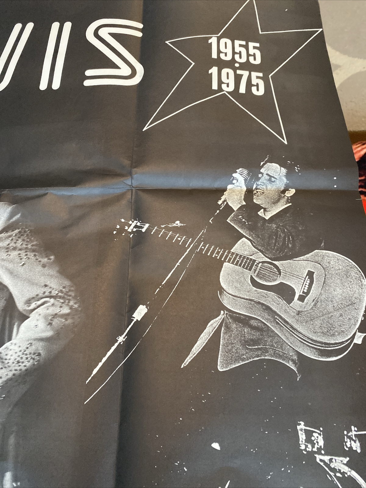 1975 Elvis Presley 20th Anniversary Poster 1955-1975