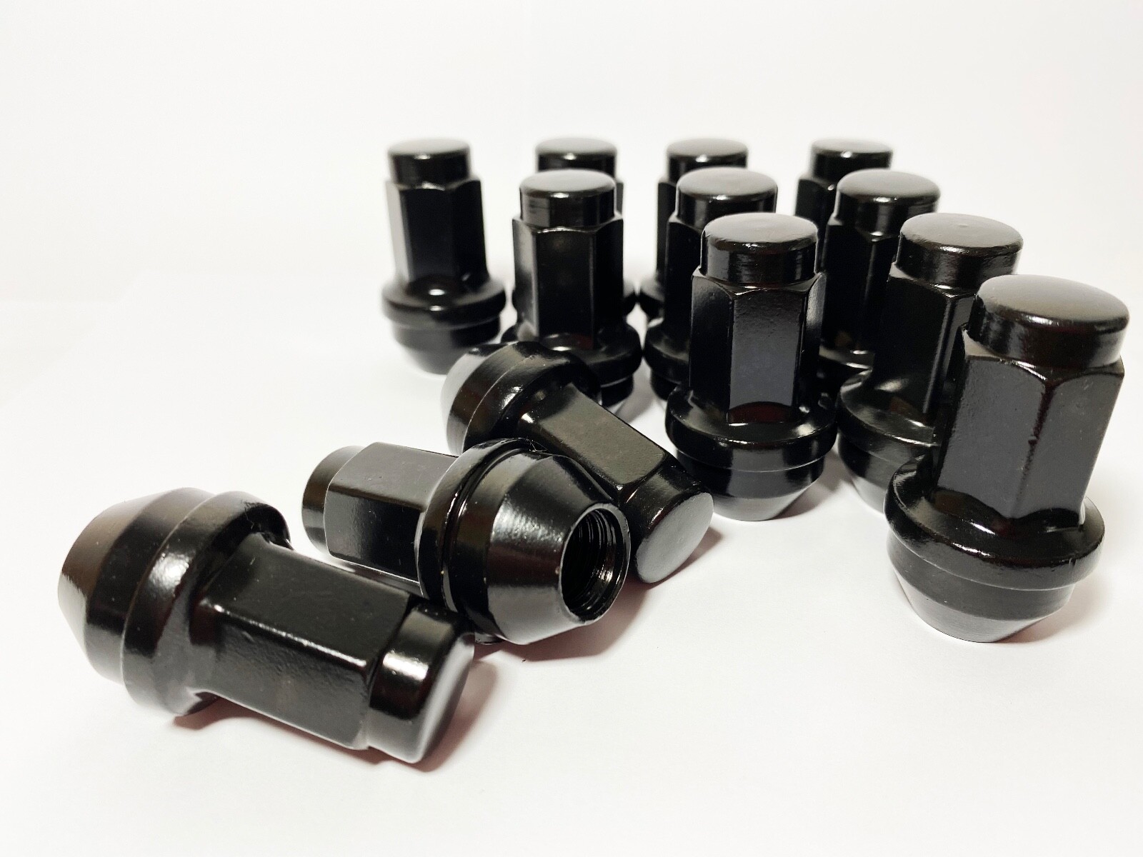 FIT FORD F-150 EXPEDITION OEM REPLACEMNT SOLID LUG NUTS 14X2 THREAD BLACK 24PCS