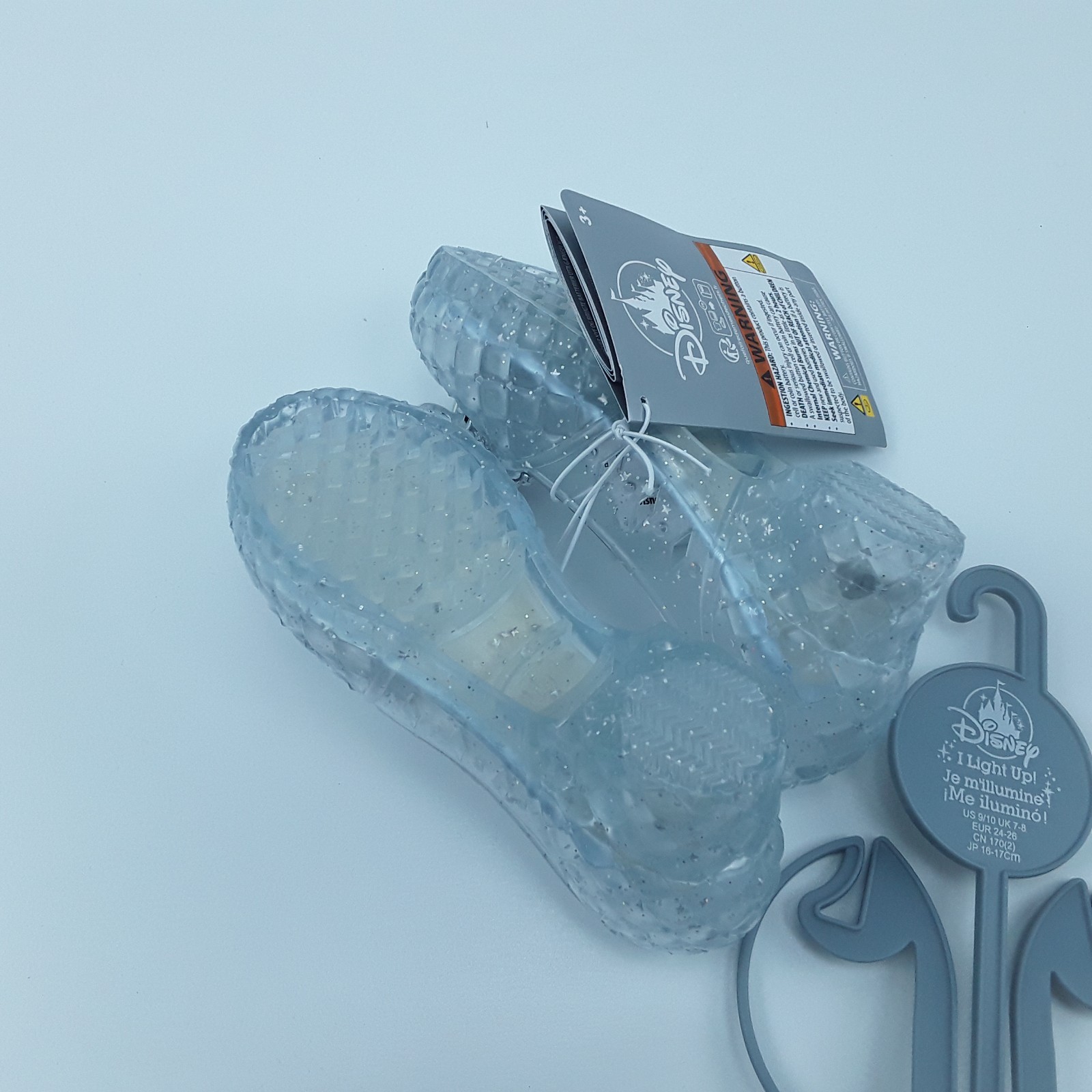 Disney Cinderella Light-Up Costume Footwear Size 9/10 Youth Faceted Gem Age 3+