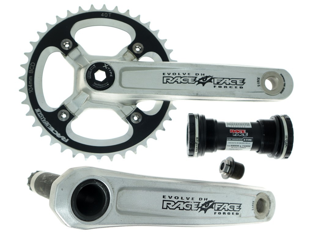 Race Face EVOLVE DH 9 Speed X-Type Single Crankset 40t w/BB 170mm Silver