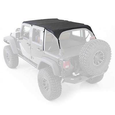 Smittybilt Extended Top Black Diamond For 2010-2018 Jeep Wrangler JK 4 Door