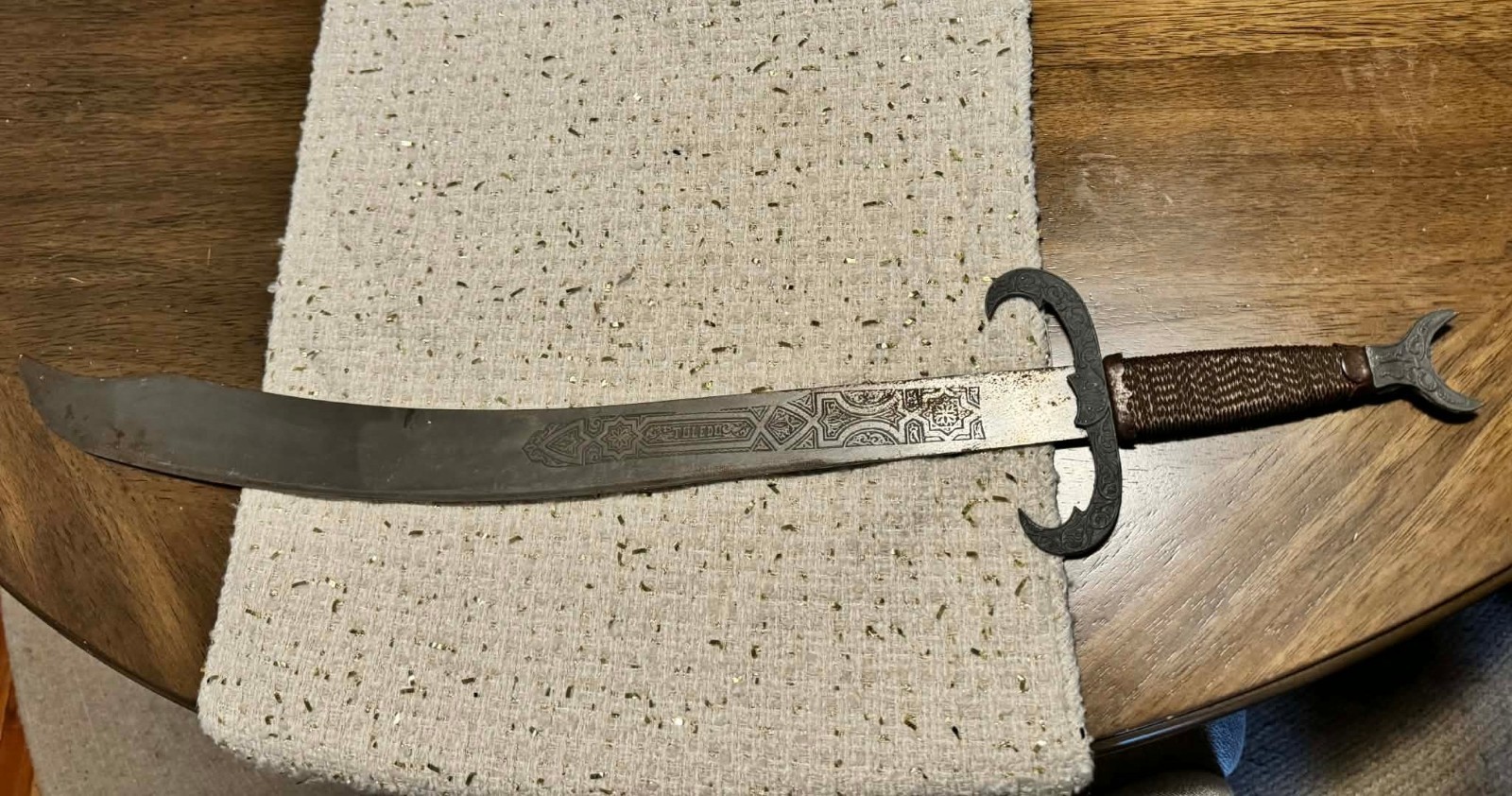 Late 20the Century Arab Scimitar Sword Antique Sword