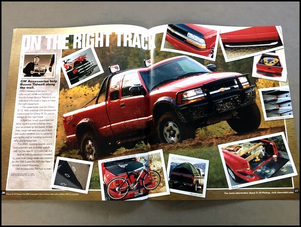 2001 Chevrolet S-10 Pickup Truck Xtreme ZR2 Car Sales Brochure Catalog