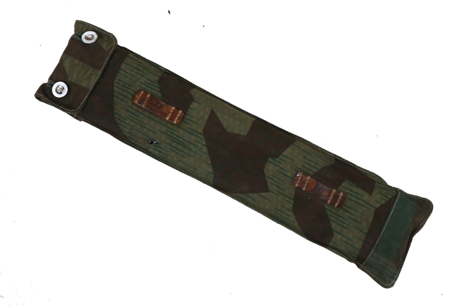 Authentic Swiss WWII Army Tent Pole Stake Set German Splinter Camo WW2 Zeltbahn