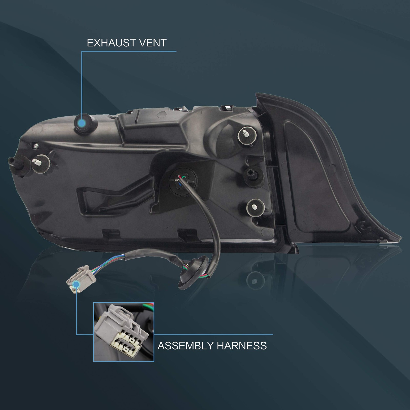 Tail lights Assembly Fit for 2015-2020 Ford Mustang 6th Gen Plug-and-play