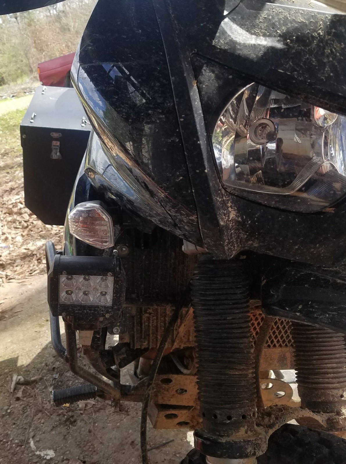 2008+ KLR 650 Front & Rear Blinker Stalk Elimination Kit - Turn Signal Repair