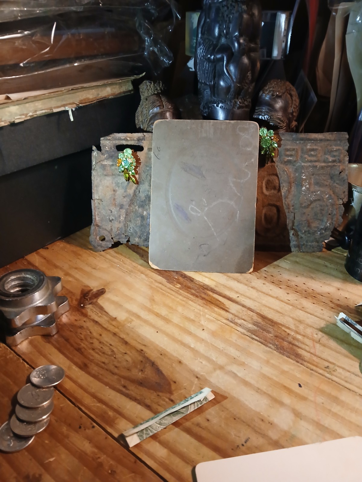 Antique African American Cabinet COLORED COUPLE * ENSLEY ALABAMA