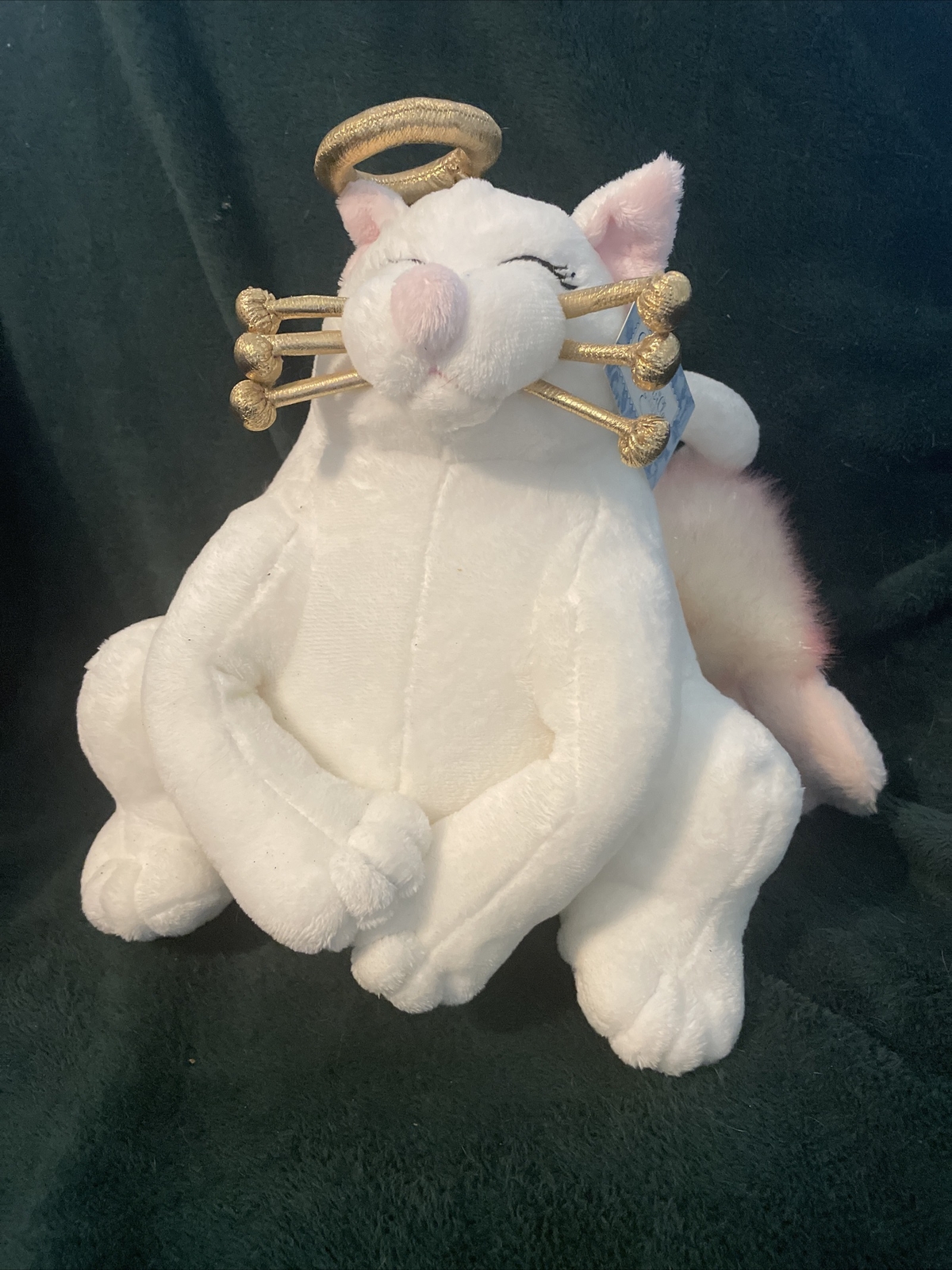 Vtg WhimsiClay Whimsy Clay Amy Lacombe ~10" ANGELICA Angel Cat Plush Stuffed