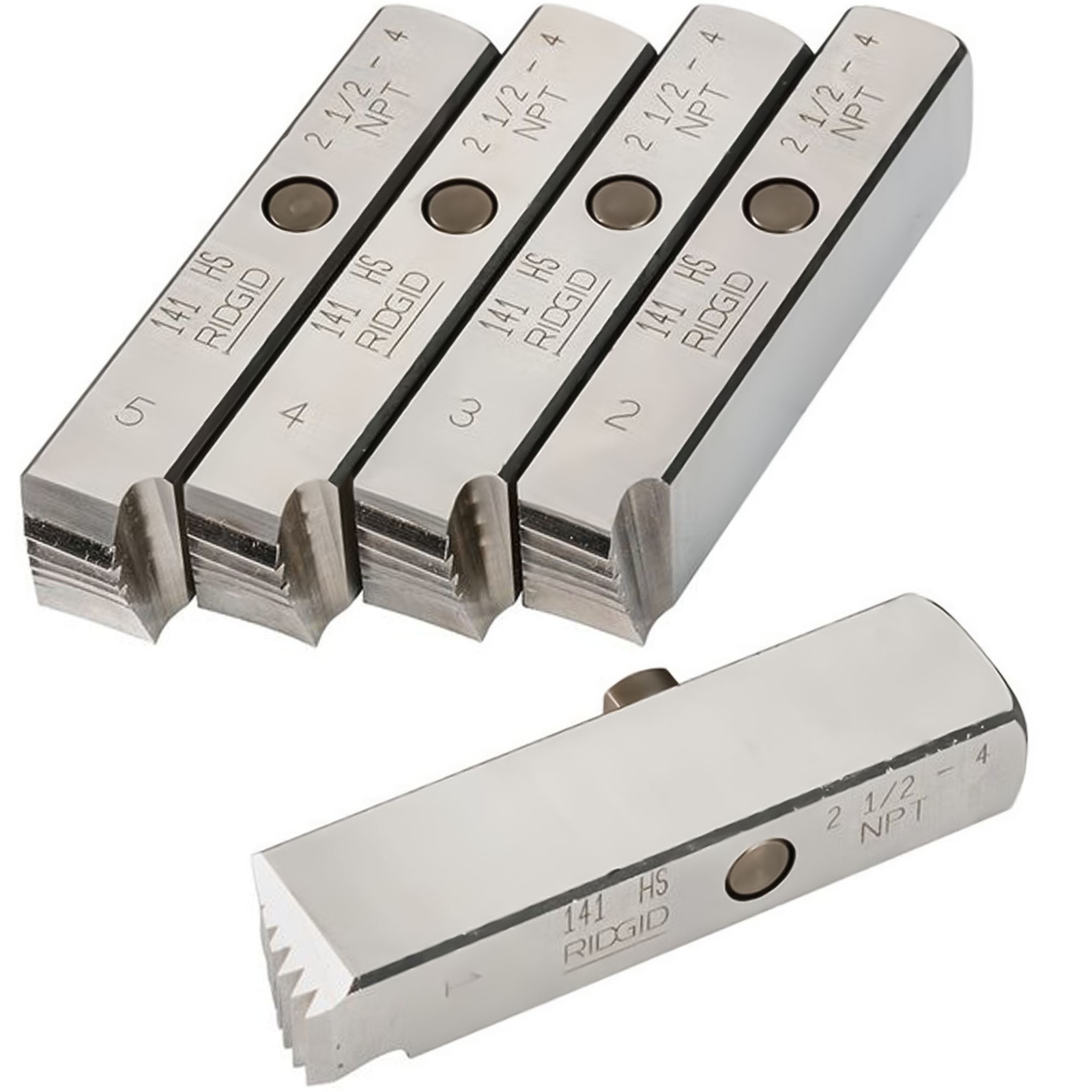 Staten Tools 38120 RH Dies 2-1/2" - 4" fits RIDGID® 141 Pipe Receding Geared Thr