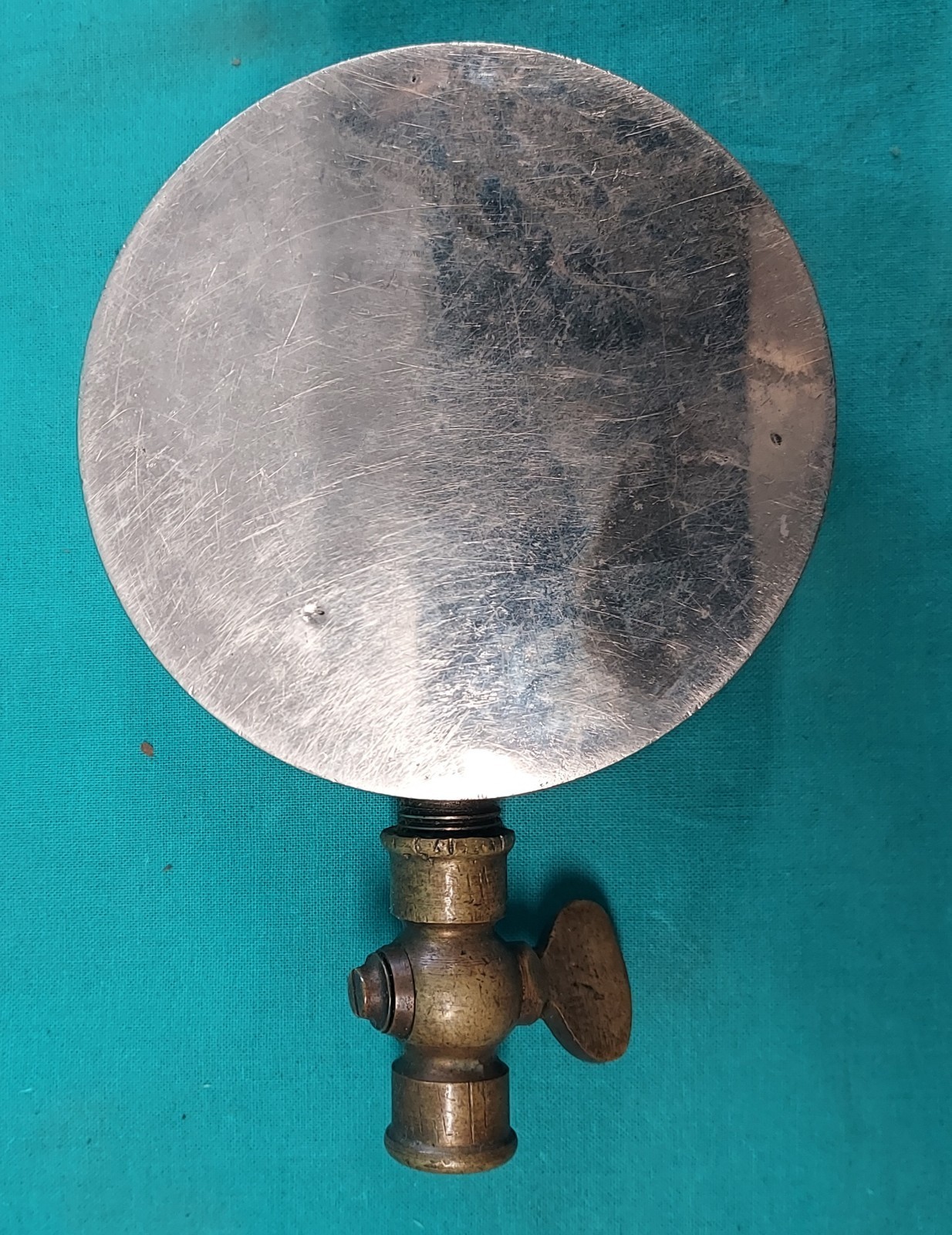 Antique American Steam Test Gauge American Bourdon Gauge Steam 1903 / Nickel