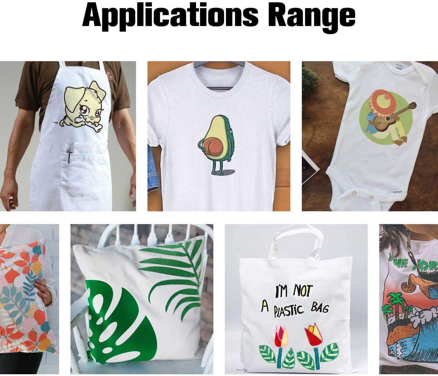 Koala Printable Heat Transfer Vinyl Paper HTV for Light fabric Inkjet Iron-on 10