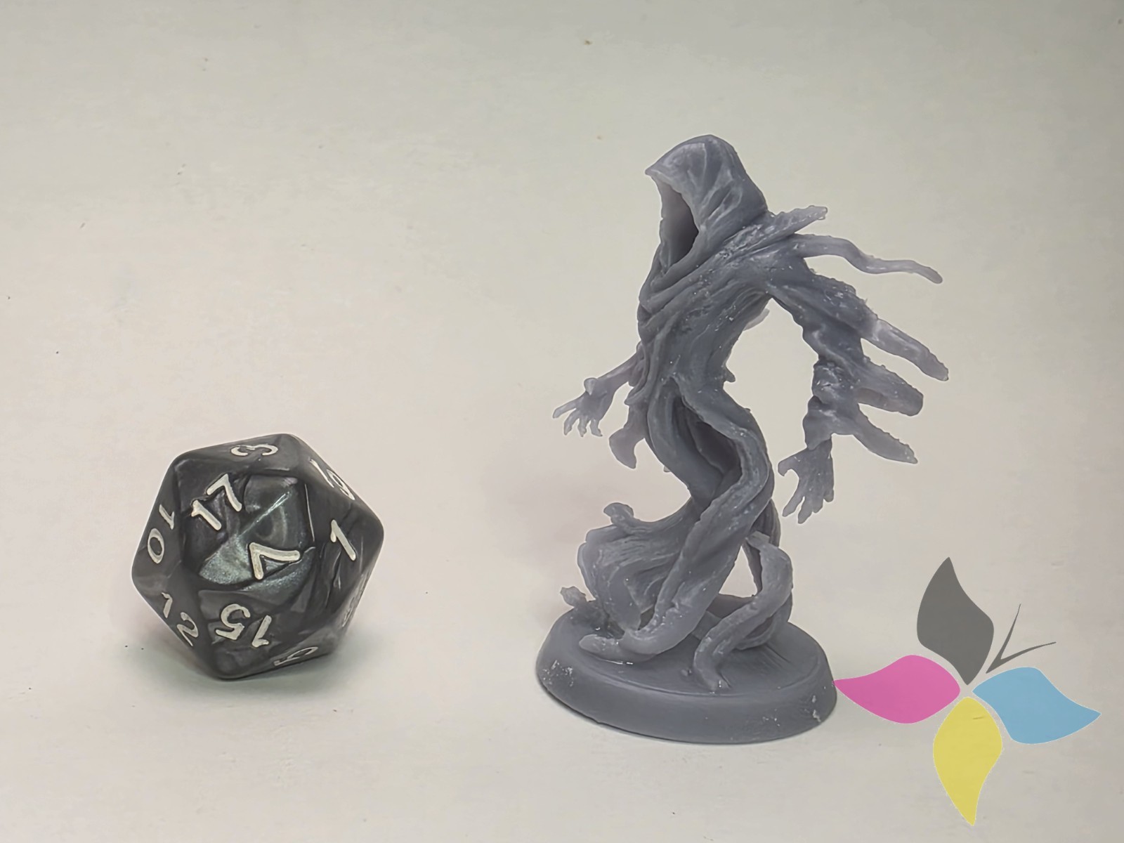 Shadow Wraith 32mm Resin Miniature Undead Figure for D&D