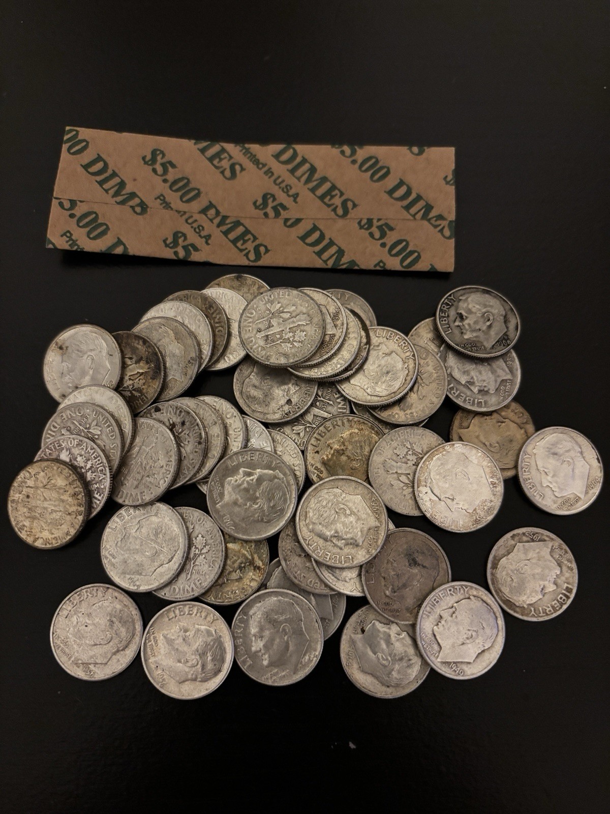 Silver Dime. 90% Silver. Eisenhower 1946-1964. Random Picks. Each.