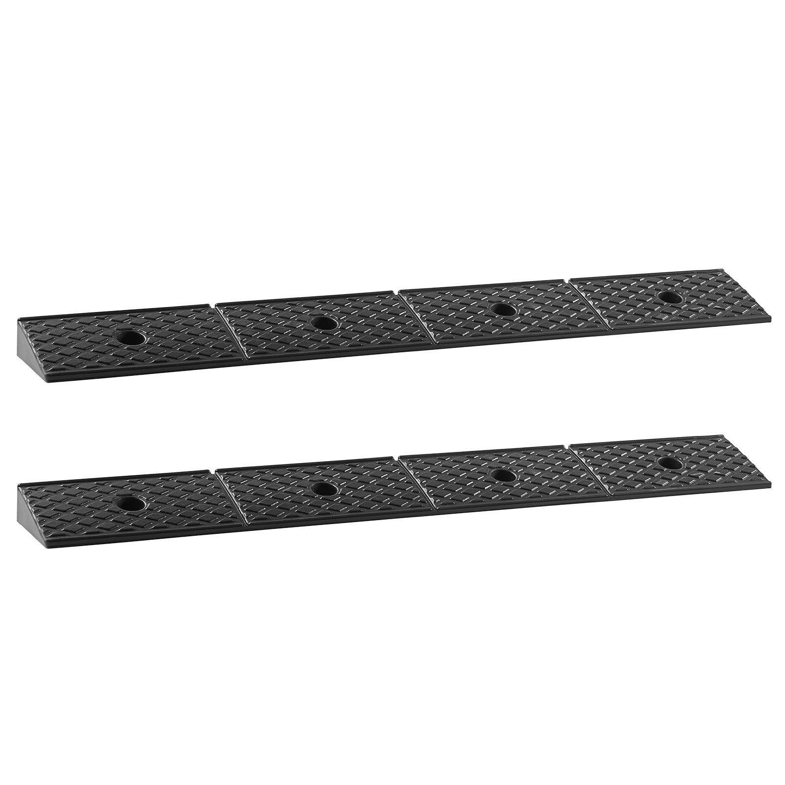 VEVOR 2 Pcs Driveway Rubber Curb Ramp 33069 lbs 2 inch Rise Threshold Ramp