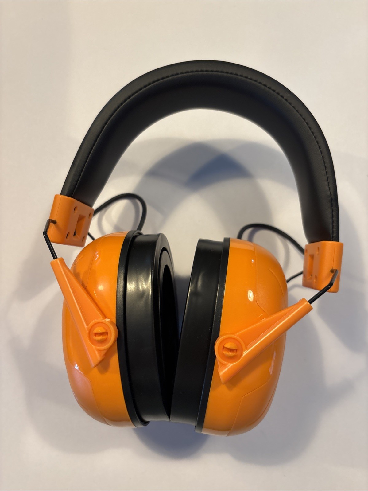 Plugfones Mercenary Lite Muff Wireless Ear Muffs Safety and Audio ORANGE READ