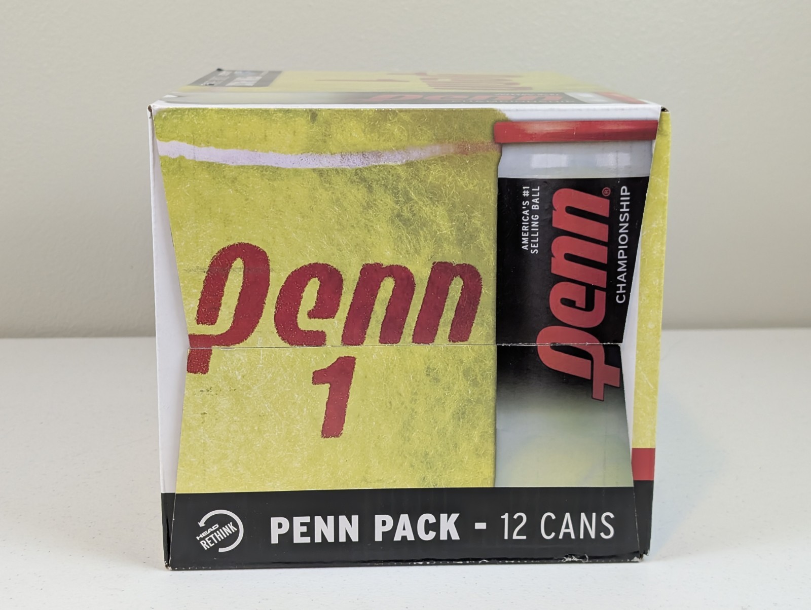 Penn Championship Regular Duty Felt Pressurized Tennis Balls 12 Cans / 36 Balls