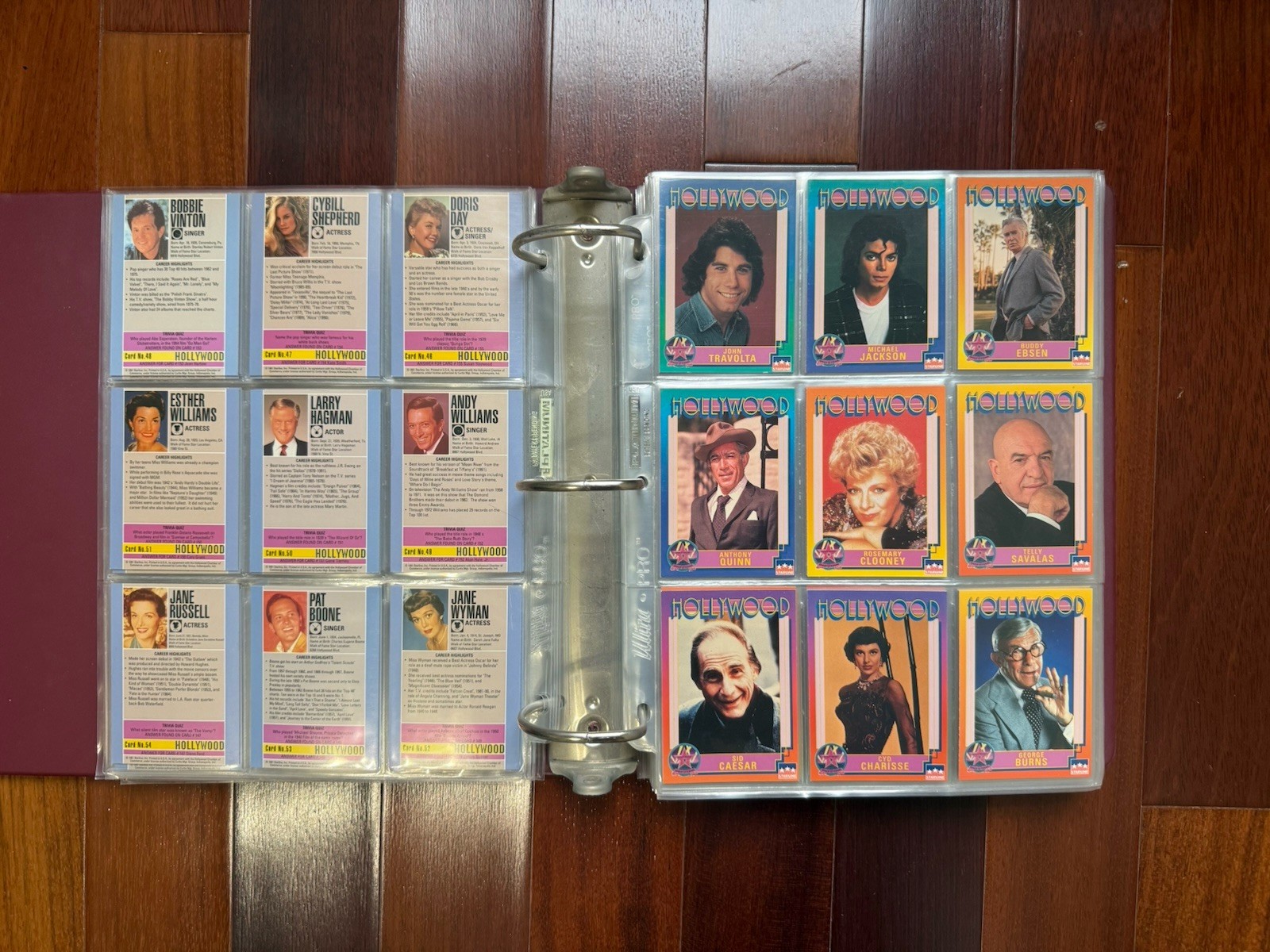 1991 Hollywood Starline 200+ Cards & Binder