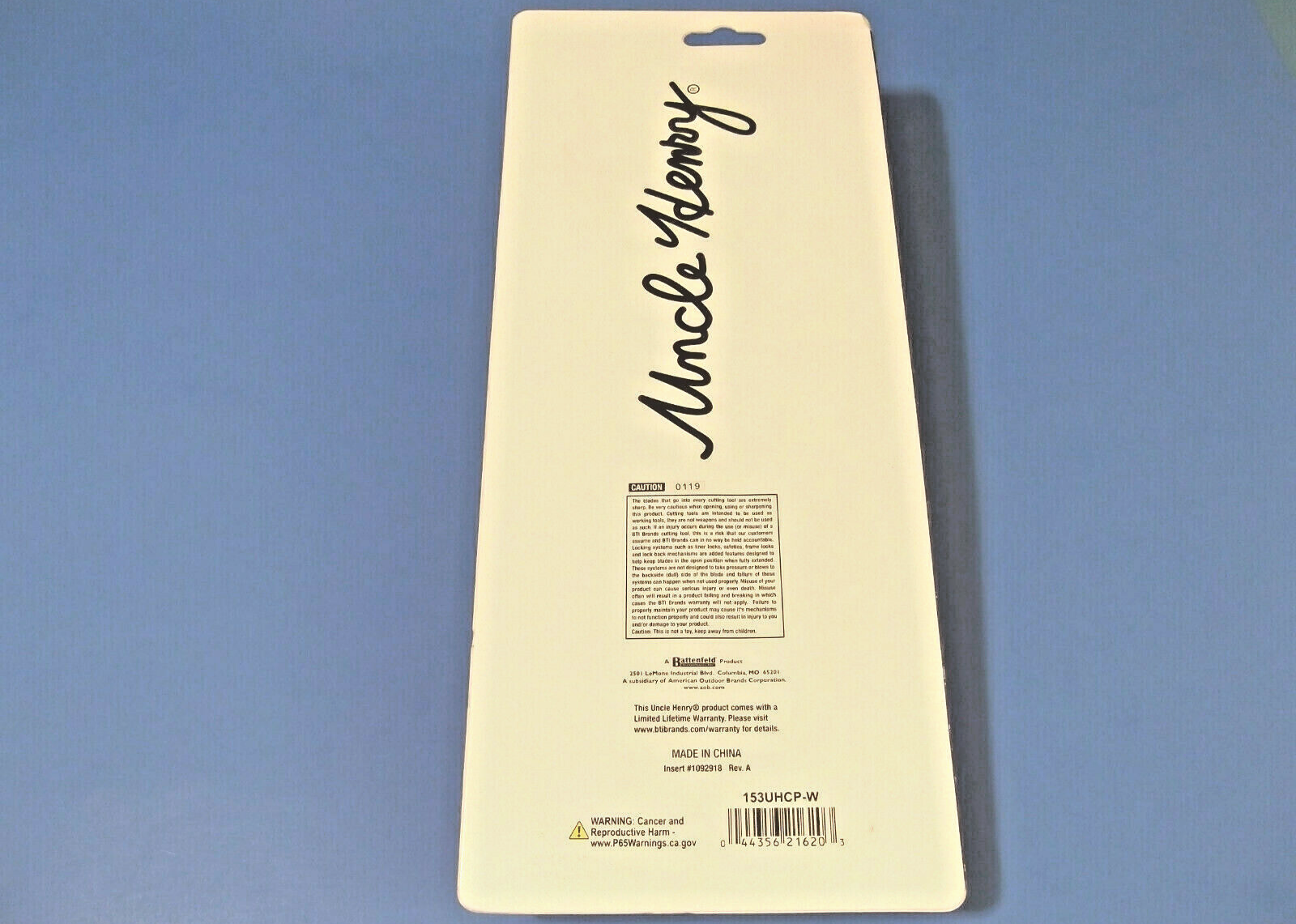 SCHRADE 153UHCP Uncle Henry GOLDEN SPIKE Delrin Stag knife 9 1/2" overall 153UH