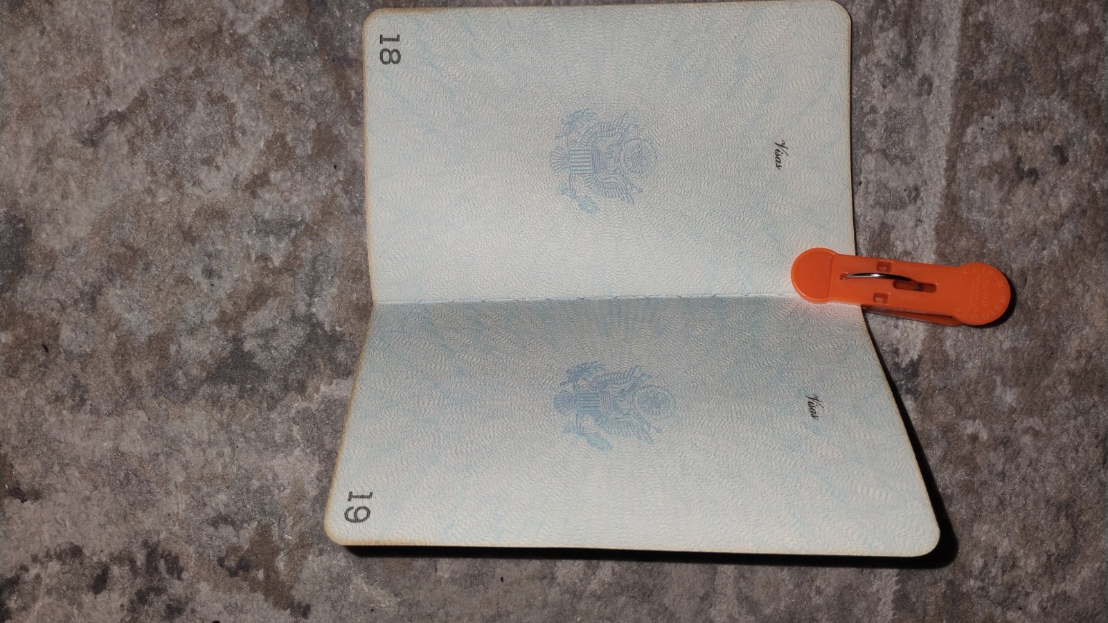 VINTAGE PASSPORT USA 1967 TRAVEL UK and The Netherlands