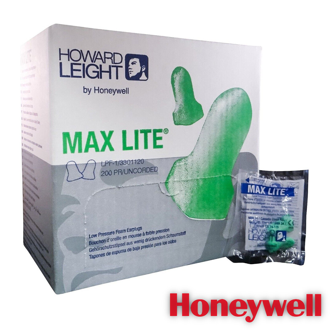 Howard Leight LPF-1 MaxLite Uncorded Earplugs (Pick Total Pairs)
