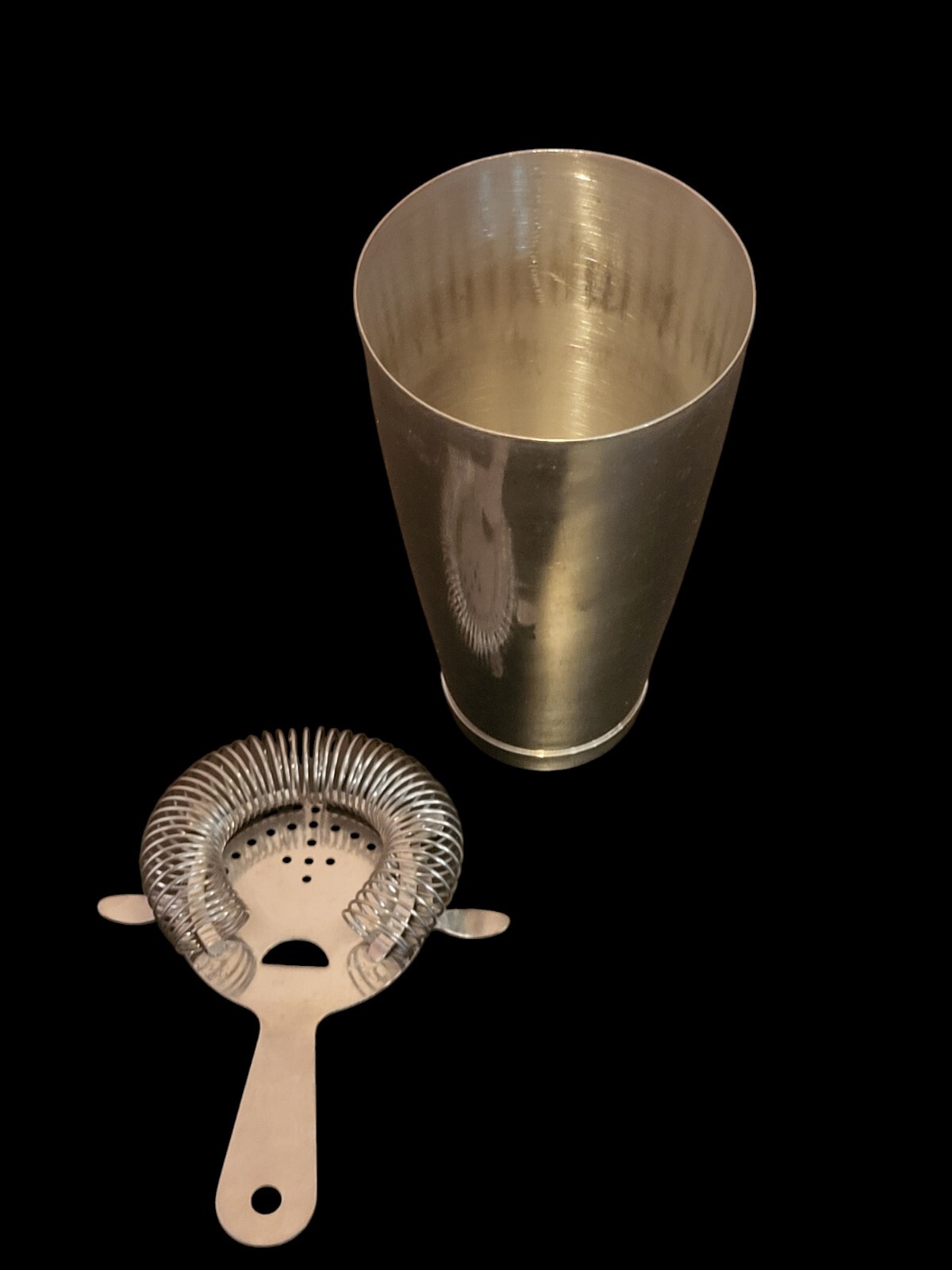 2 pc Stainless Steel Pint Cocktail Shaker with Strainer