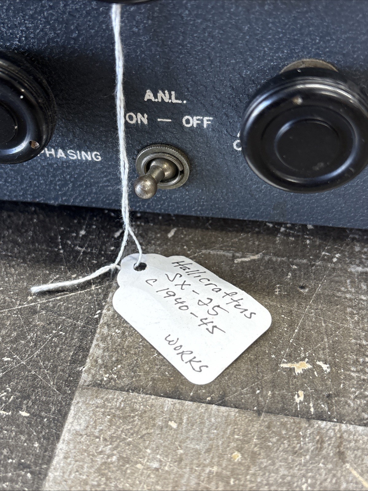 Hallicrafters SX-25 Super Defiant HF Communications Tube Receiver Works