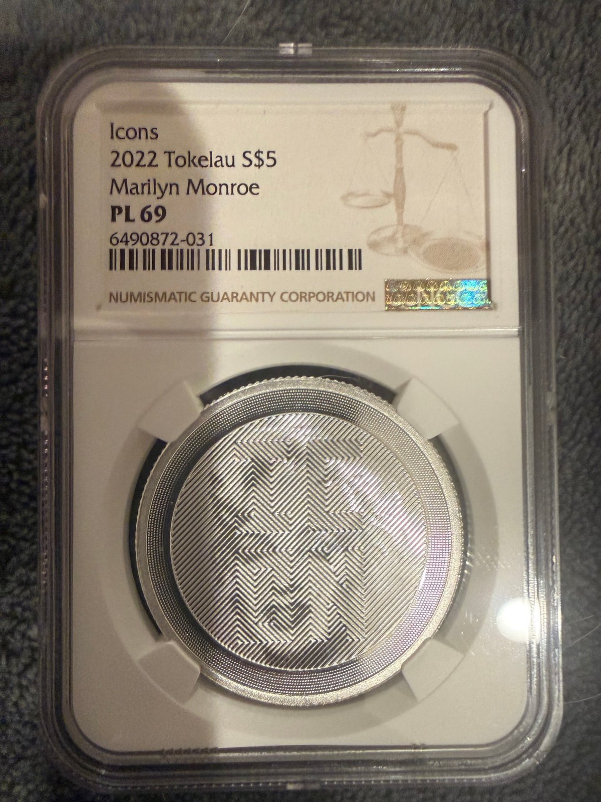 2022 P-Mint Marilyn Monroe Silver Coin NGC PL 69 #6490872-031