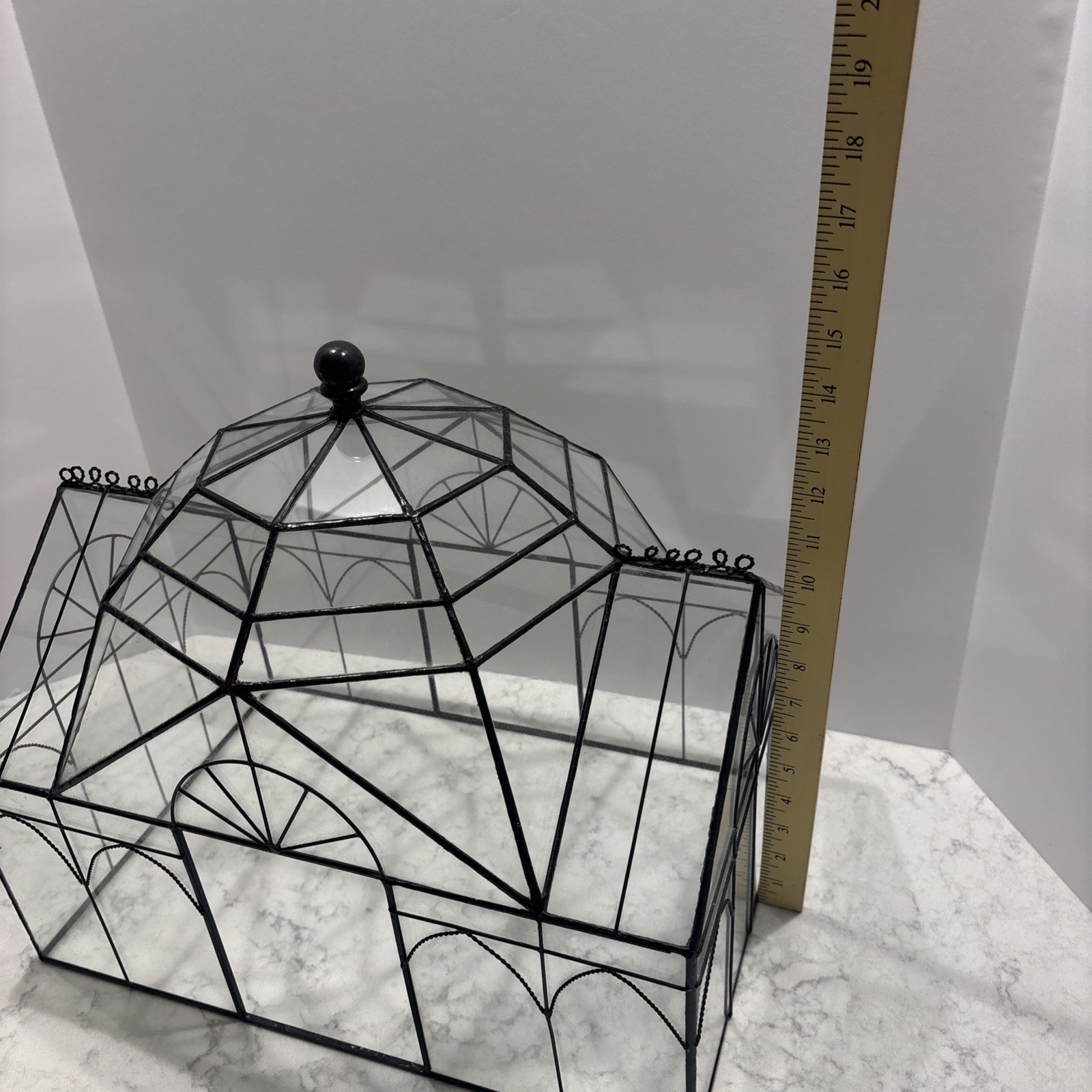 Vintage Garden Plant Glass Terrarium Gorgeous!