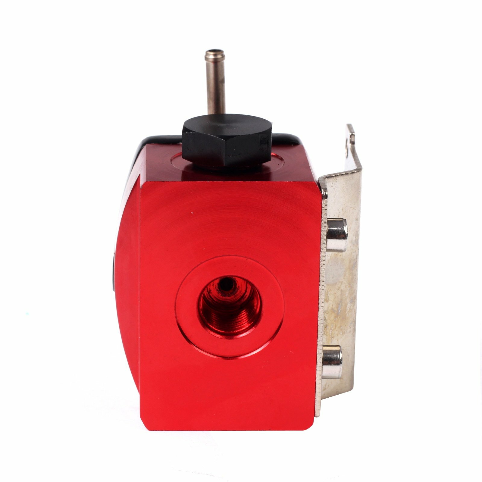 Black-Red Adjustable Fuel Pressure Regulator Kit Oil 0-100psi Gauge -6AN 6AN