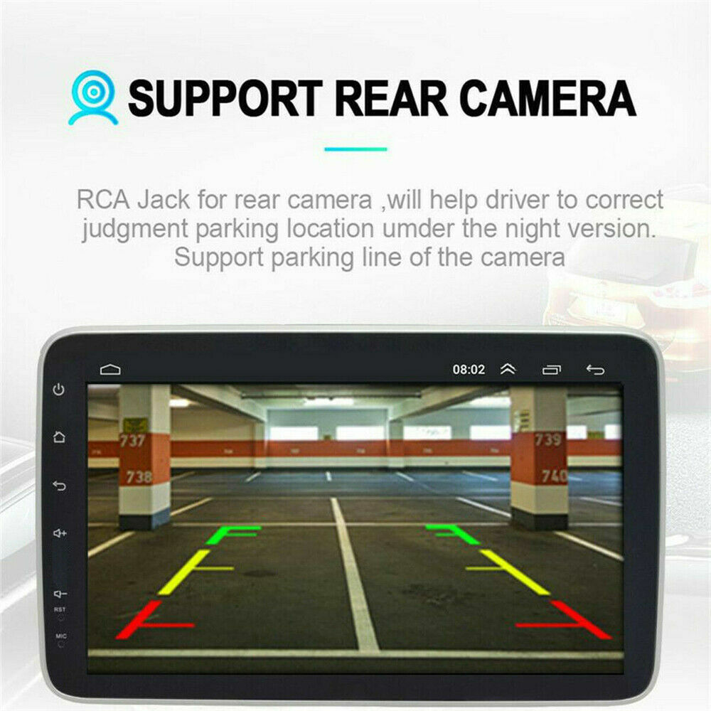 10 Inch Double 2 Din Car Stereo Radio Android GPS Wifi Touch Screen FM Player