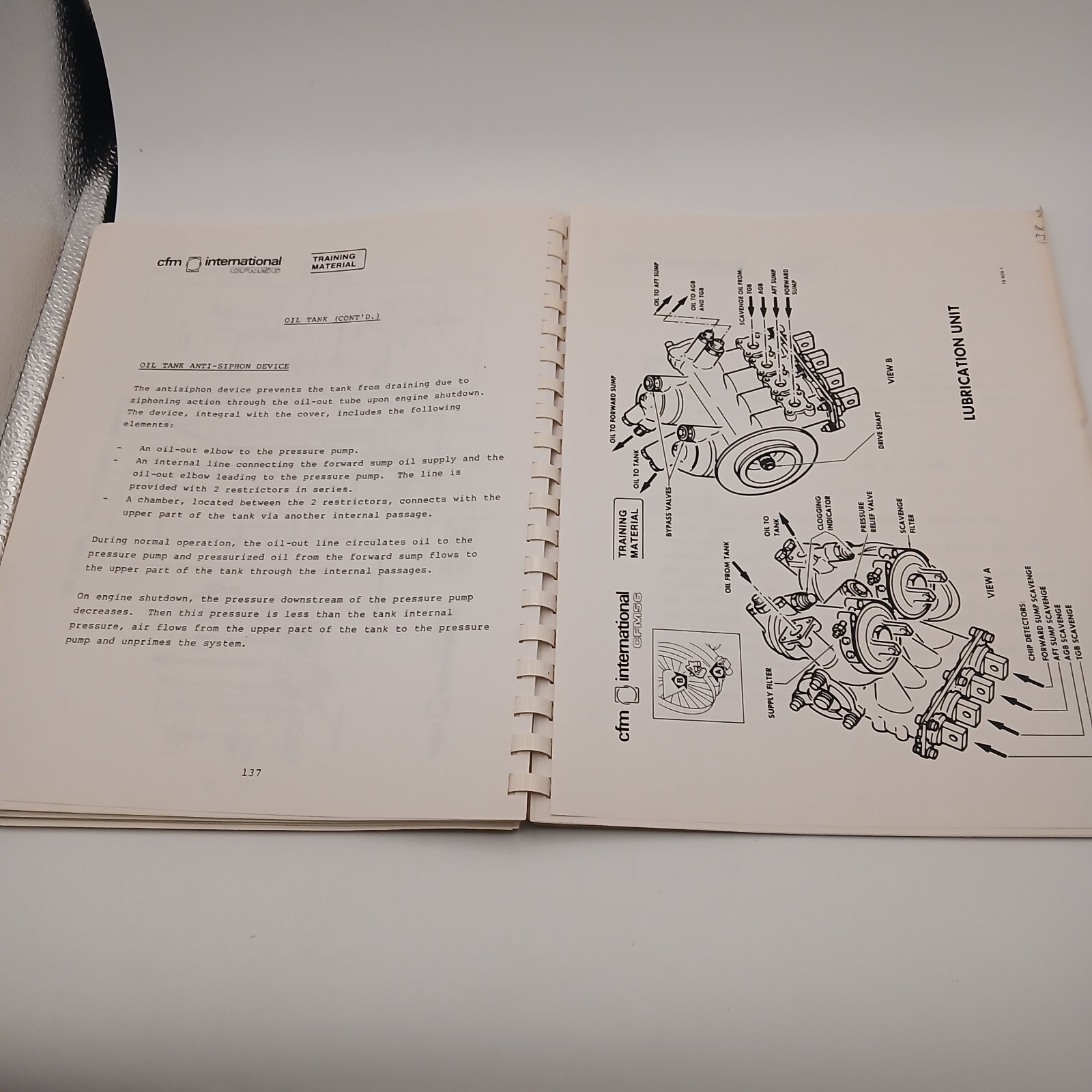 Vintage CFM International CFM56 Turbofan Engine - Engine Systems Training Manual