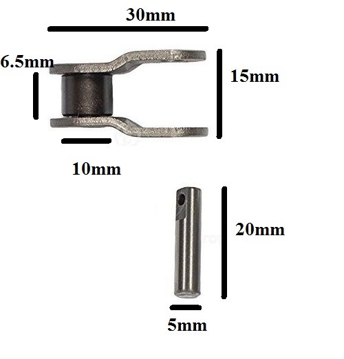 Pro Series Motorcycle 520 Half Chain Connecting Link Pitch 5/8" Width 1/4"