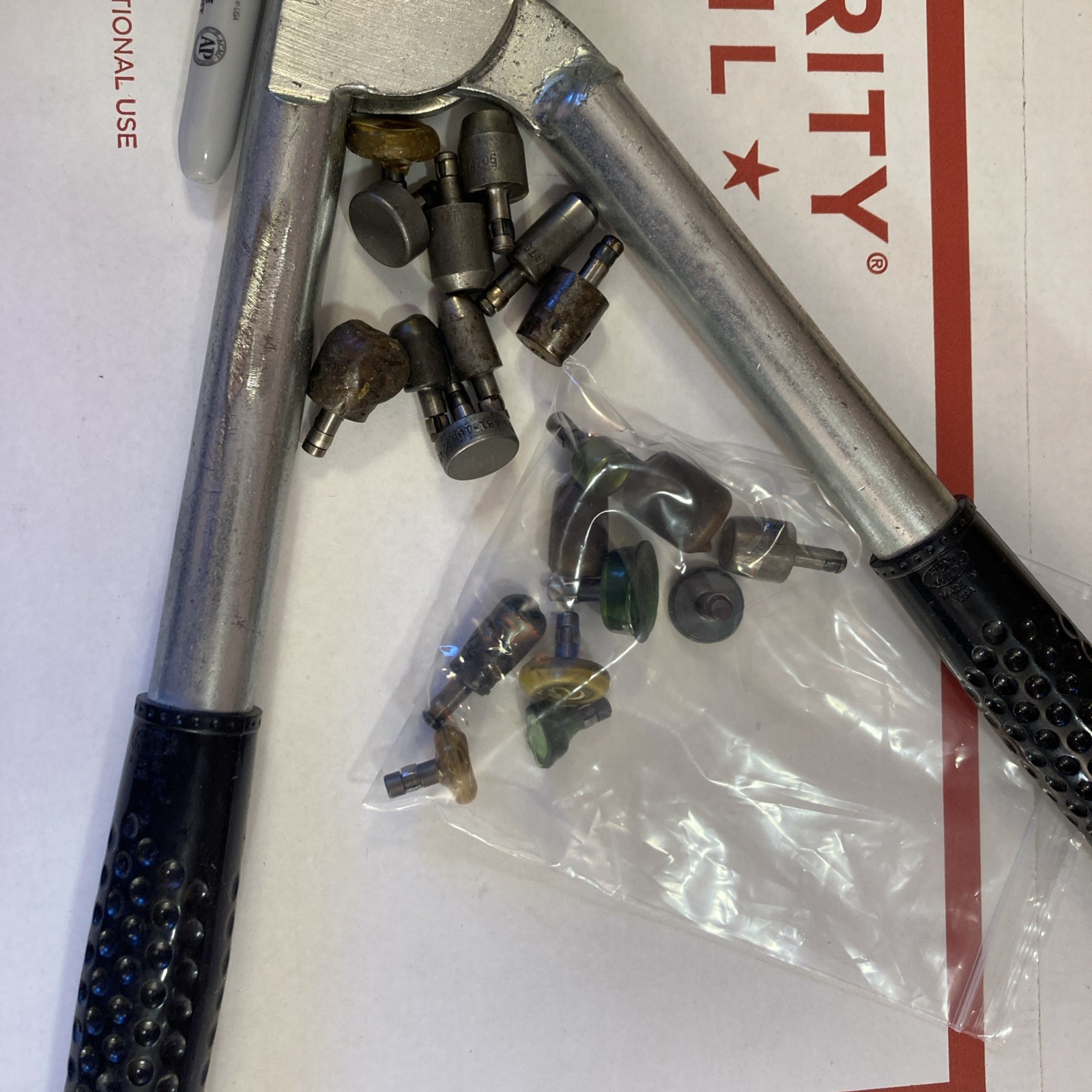 Belly Tank Race Car Hand Rivet Squeezer W/Die 3/16 Shank Aircraft Aviation Tool