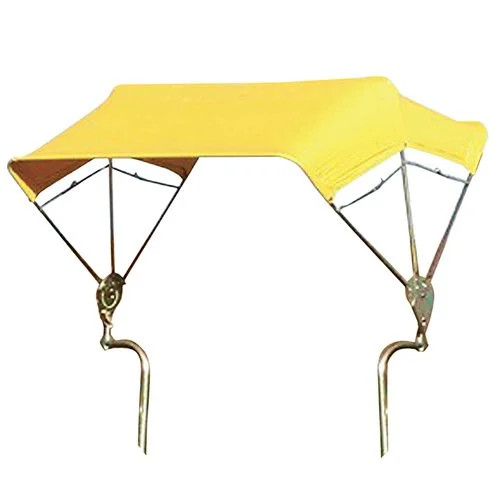 3-Bow Tractor Canopy with Frame Fender Mount, 40 in, Yellow