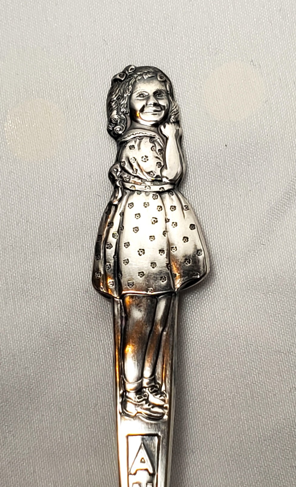 Carlton Silver Plate DIONNE Quints Quintuplets Sisters Girls Spoon 5 Set 1940’s